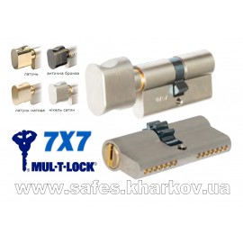 ЦИЛИНДР MUL-T-LOCK 7 Х 7 ( 54 мм ) ключ-тумблер