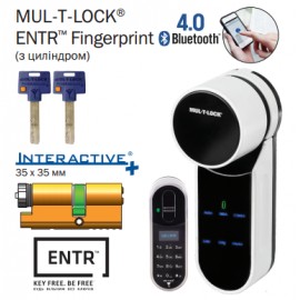 Электромеханический моторный цилиндр MUL-T-LOCK® ENTR Fingerprint ( с цилиндром )